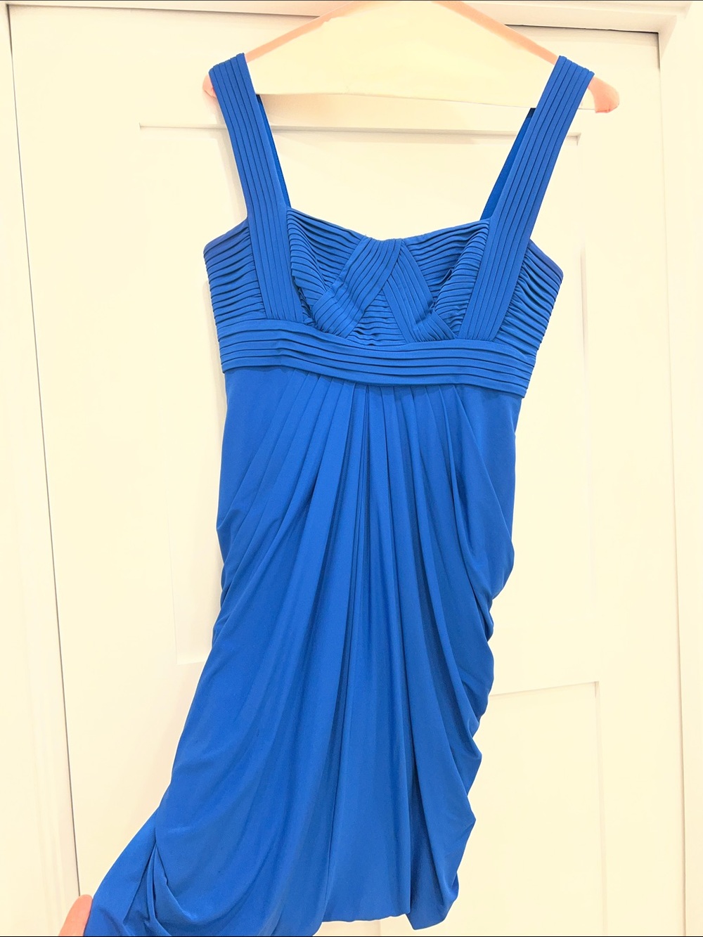 BCBG blue short dressy dress